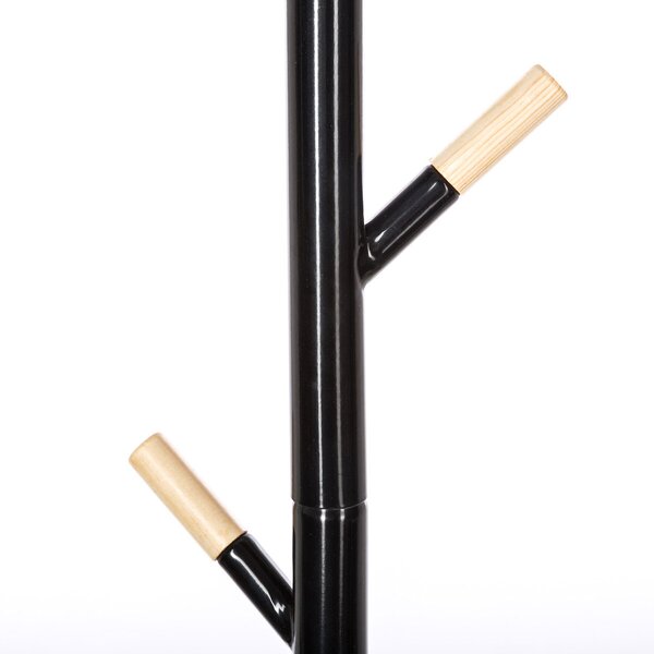 Καλόγερος Ρούχων F-V Coat Hanger 6 Hooks Black 138934A
