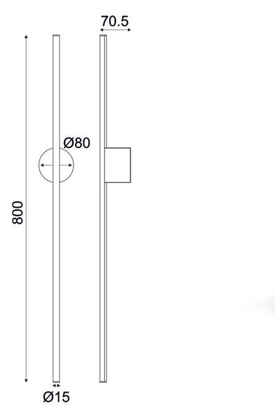 Απλίκα Τοίχου LED Aca Avenue ZM16LEDW80WH White