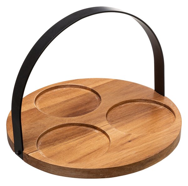 Ορντεβιέρα Σερβιρίσματος 3 Θέσεων (Φ21x14) S-D Black Bamboo 176922