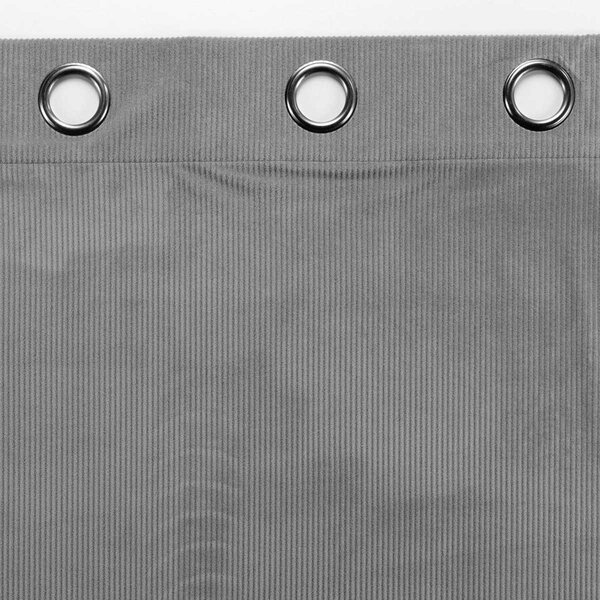 Κουρτίνα Βελουτέ (140x260) Με Τρουκς L-C Casual Gris 1611433