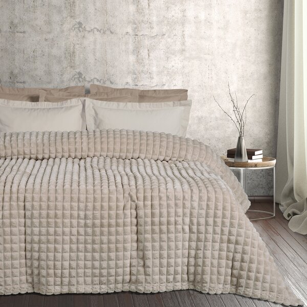 Κουβέρτα Fleece Μονή 160x220εκ. Blankets 1357 Taupe Das Home