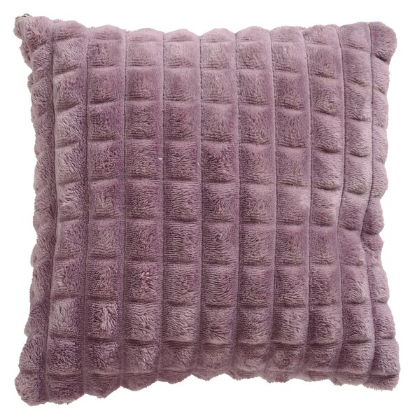 Διακοσμητικό Μαξιλάρι Fleece 40x40εκ. Throws 1358 Dusty Μωβ Das Home