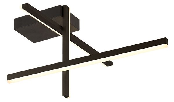 Φωτιστικό Πλαφονιέρα LED Dimmable Zambelis 22025 Black Matt