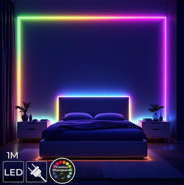 Ταινία LED RGB Home Deco Factory LA0167 - 1 Μέτρο - 3 Λειτουργίες - Πολύχρωμο