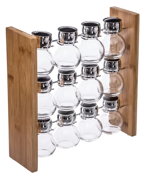 Βαζάκια Μπαχαρικών Σε Βάση (Σετ 12τμχ) S-D Spices Rack 146666