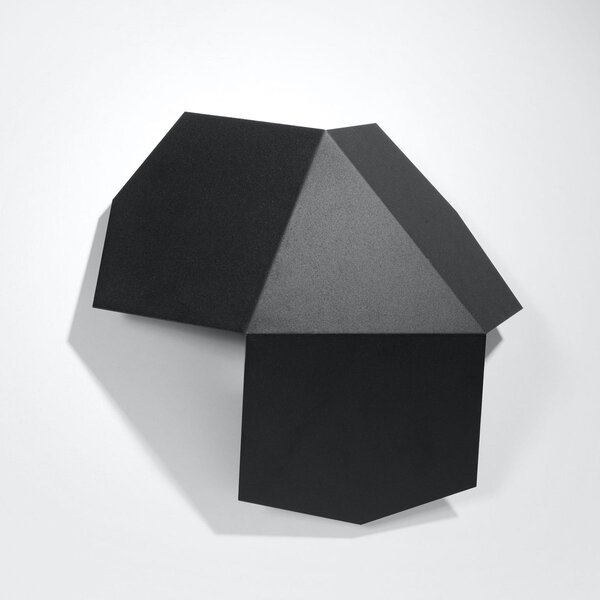 Απλίκα Τοίχου Sollux Tre Black SL.0425