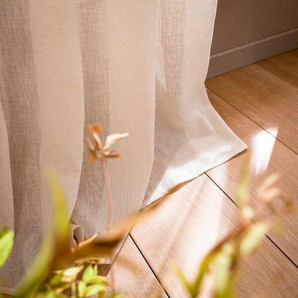 Κουρτίνα (140x280) Με Τρουκς Gofis Home Combe Beige SS24 502/06