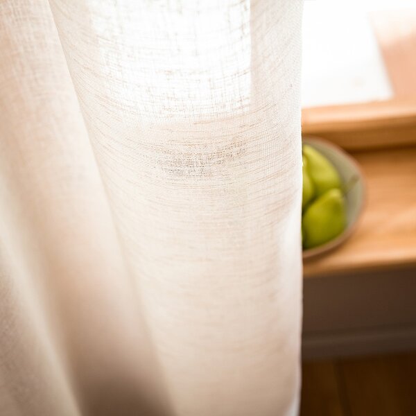 Κουρτίνα (140x280) Με Τρουκς Gofis Home Combe Beige SS24 502/06