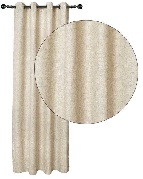 Κουρτίνα (140x270) Με Τρουκς Das Home 2250 Beige