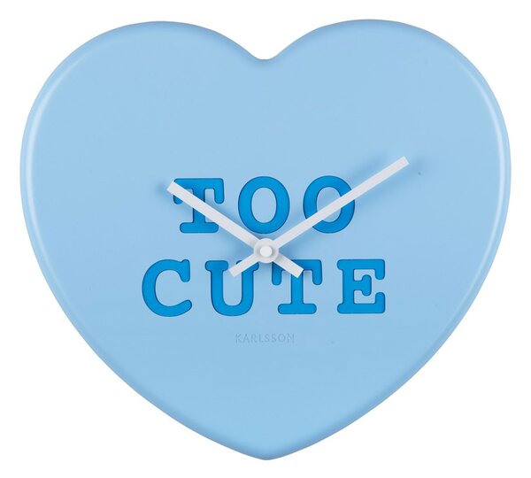 Ρολόι Τοίχου (27x6x30) Karlsson Heart Candy Soft Blue