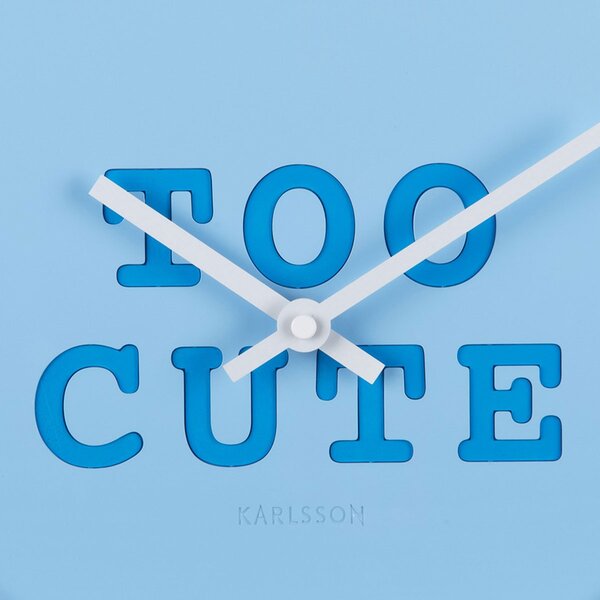 Ρολόι Τοίχου (27x6x30) Karlsson Heart Candy Soft Blue