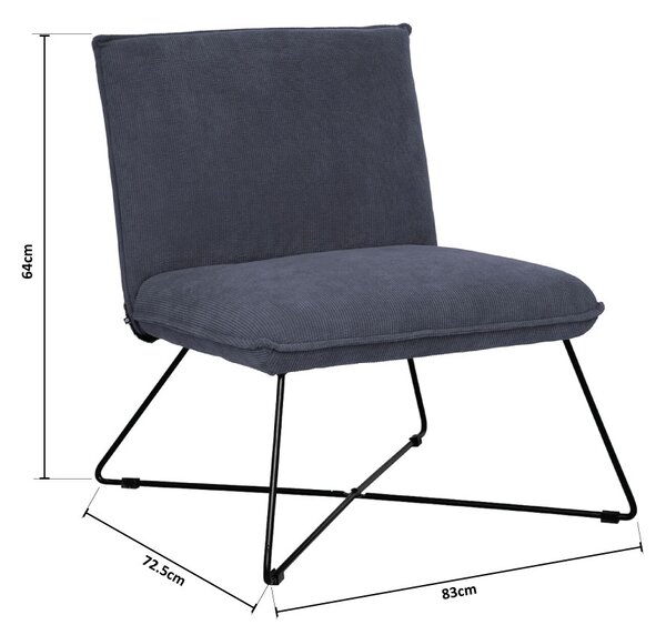 Πολυθρόνα (83x75.5x64) A-S Moana Grey 194627A