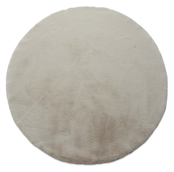 Στρογγυλό Χαλί Γούνινο (Φ160) New Plan Puffy FC3 Beige