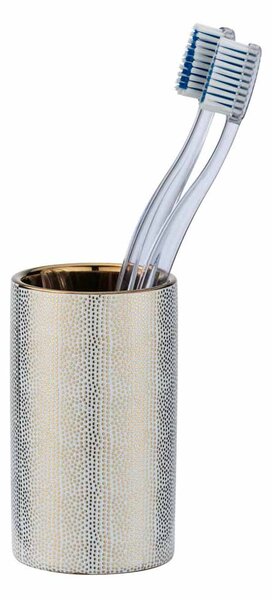 Ποτηροθήκη Μπάνιου Wenko Nuria White/Gold 24184100