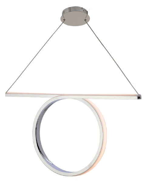 Φωτιστικό Οροφής LED Aca Zero HM98LEDP64CH Chrome
