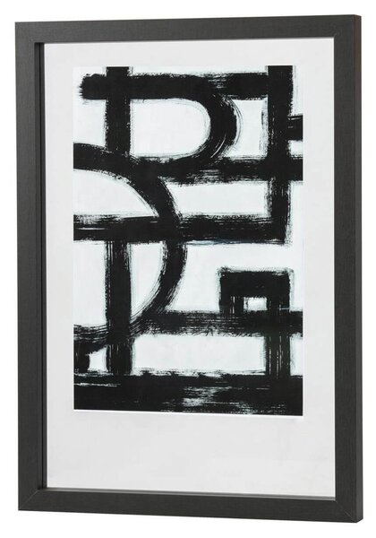 Κορνίζα Blake WOOOD με πασπαρτού, διαστάσεις 50x4x70cm και διαστάσεις φωτογραφίας 44x64cm - Black
