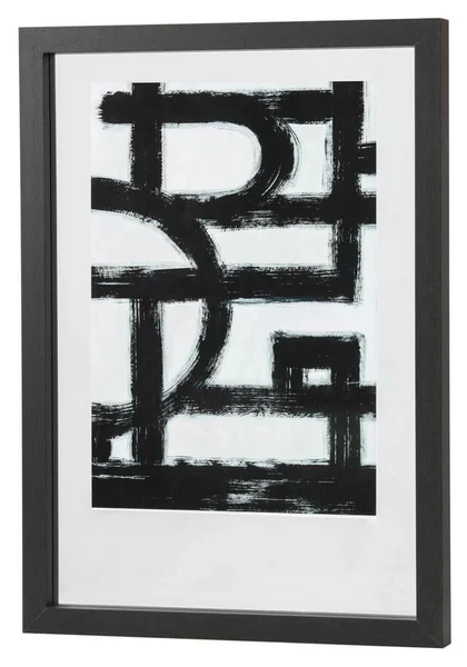 Κορνίζα Blake WOOOD με πασπαρτού, διαστάσεις 50x4x70cm και διαστάσεις φωτογραφίας 44x64cm - Black