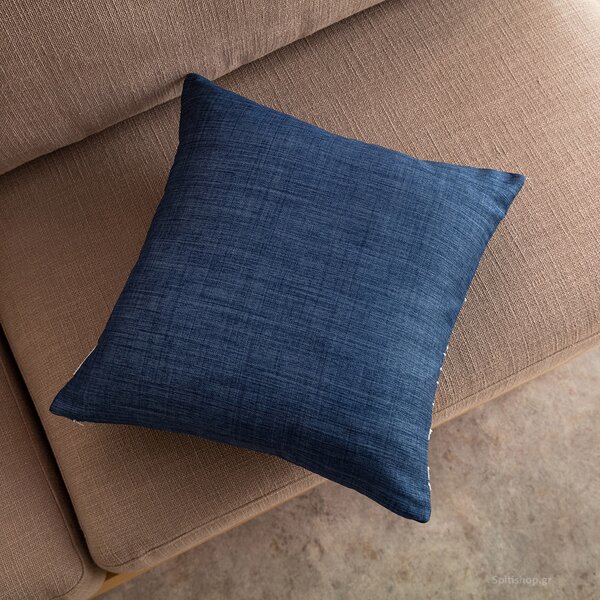 Διακοσμητική Μαξιλαροθήκη (43x43) Gofis Home Edna Blue Jean 162/01