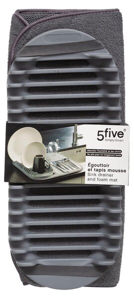 Στραγγιστήρι Πιάτων (43.5x42x4.5) F-V Foam Mat Grey 167781