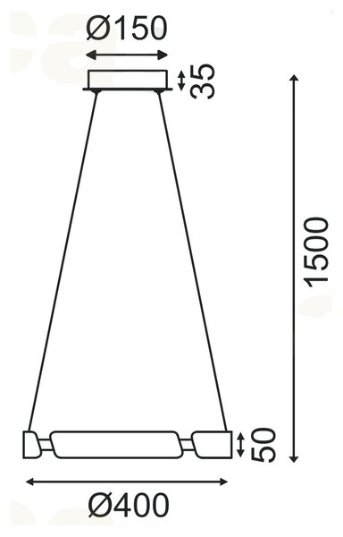 Φωτιστικό Οροφής LED Aca Themida ZM18LEDP40AB Brass