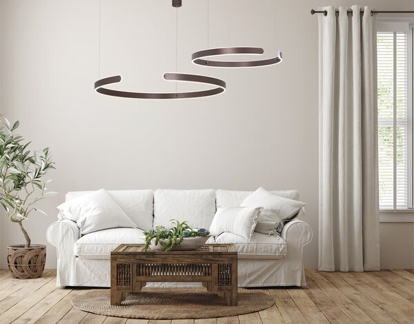 Φωτιστικό Οροφής LED Dimmable Zambelis 2011 Brushed Coffee