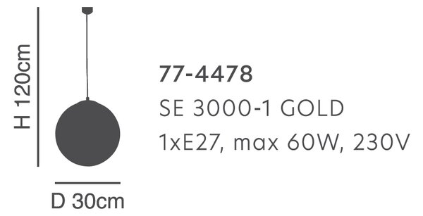 Φωτιστικό Οροφής Μονόφωτο Homelighting Globe 77-4478 Clear