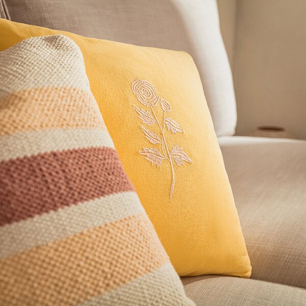 Διακοσμητική Μαξιλαροθήκη (43x43) Gofis Home Yolanthe Sun Yellow 484/10