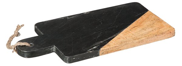 Πλατώ Σερβιρίσματος (15x30) S-D Black Marble 173702B