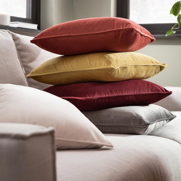 Διακοσμητική Μαξιλαροθήκη Βελουτέ (43x43) Gofis Home Winter Shadow Grey 711/48
