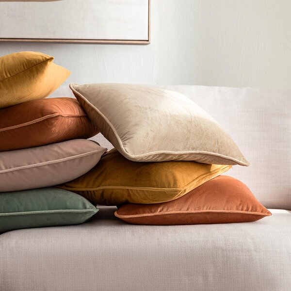 Διακοσμητική Μαξιλαροθήκη Βελουτέ (43x43) Gofis Home Winter Shell Beige 711/47