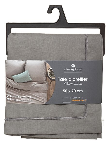 Μαξιλαροθήκη Oxford (50x70) A-S D'Oreiller Grey 178571B