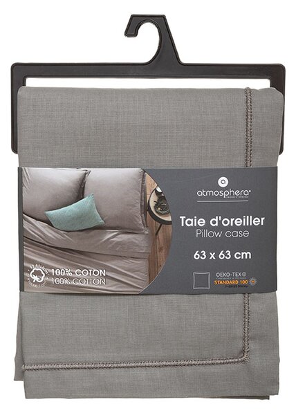 Διακοσμητική Μαξιλαροθήκη (63x63) A-S D'Oreiller Grey 178570B