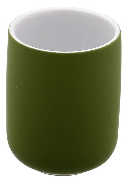 Ποτηροθήκη Μπάνιου (Φ7x10) Estia Bamboo Essentials Olive 02-14841