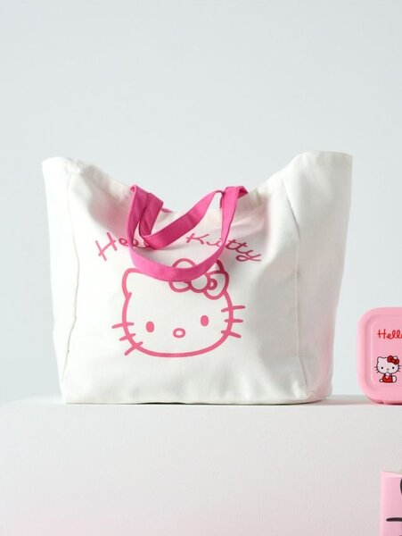 Sinsay - Τσάντα Hello Kitty - κρεμ
