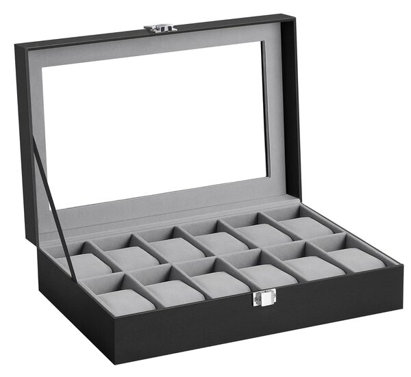 Θήκη Για 12 Ρολόγια (30.1x20.2x7.8) Songmics JWB12BK