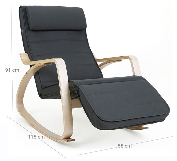 Κουνιστή Πολυθρόνα Relax (55x115x91) Songmics LYY010GZ03