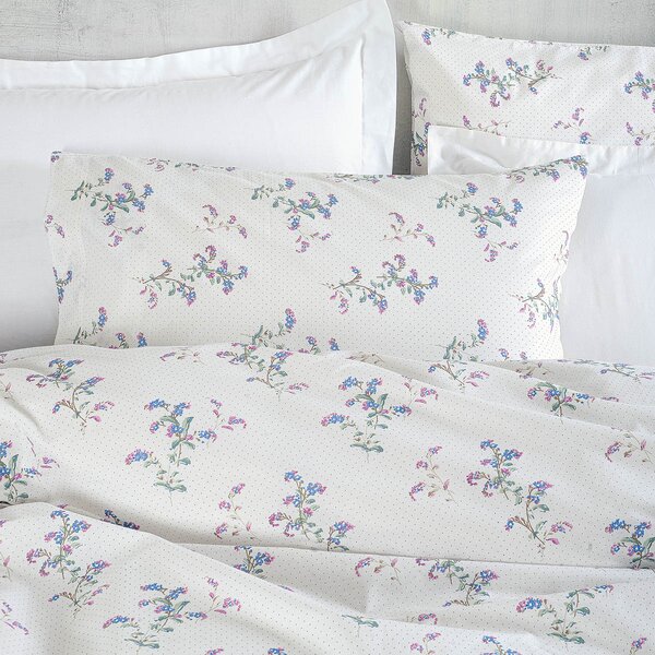 Παπλωματοθήκη Υπέρδιπλη (Σετ 225x250) Rythmos Diva Bouquet Ecru