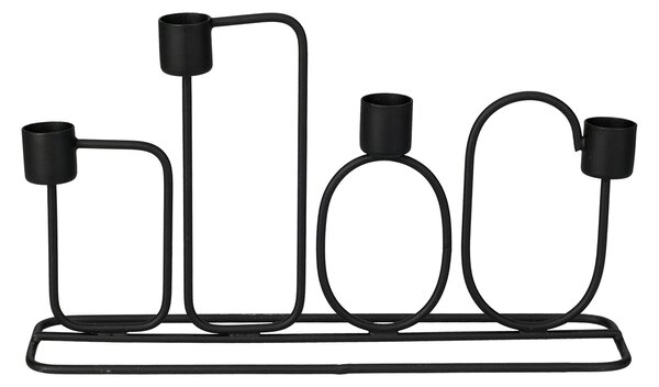 Κηροπήγιο 4 Θέσεων (27x7x15) K-M Black A98807250