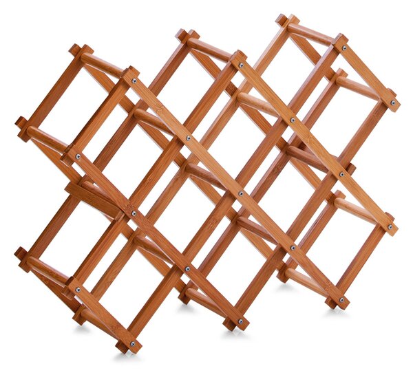 Μπουκαλοθήκη Αναδιπλούμενη 10 Θέσεων (54x14.5x38) Z-L 13567