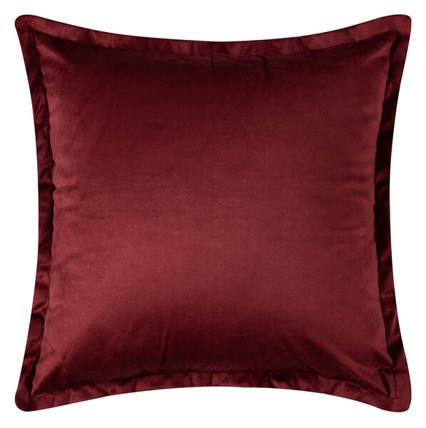 Διακοσμητική Μαξιλαροθήκη Βελουτέ (45x45) Silk Fashion A804 Μπορντώ