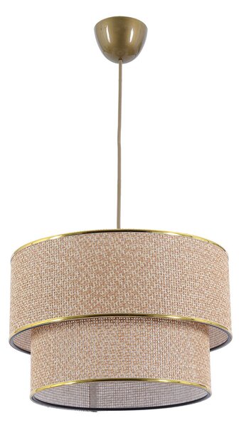 Φωτιστικό Οροφής Μονόφωτο A-G Coral 390FLH2263 Ecru/Brown