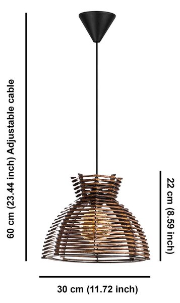 Φωτιστικό Οροφής Μονόφωτο A-G Lacin 390FLH2184 Antique