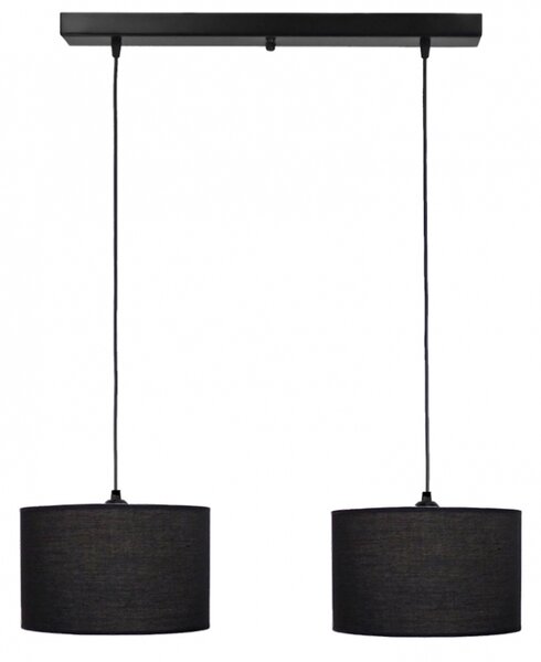 Φωτιστικό Οροφής Δίφωτο Heronia 14-0166 Black
