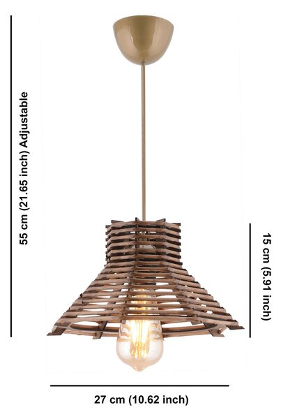 Φωτιστικό Οροφής Μονόφωτο A-G Hope 390FLH2277 Brown