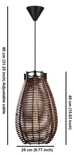 Φωτιστικό Οροφής Μονόφωτο A-G Torch 390FLH2182 Antique
