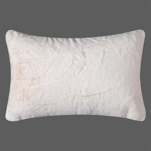 Διακοσμητική Μαξιλαροθήκη Γούνινη (40x60) Silk Fashion Rabbit Fur Ivory