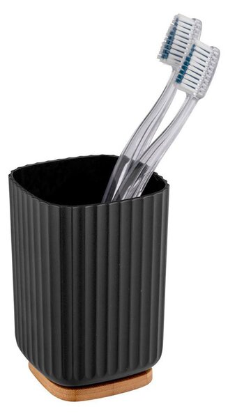 Ποτηροθήκη Μπάνιου (Φ8.5x11) Wenko Rotello Black 25297100