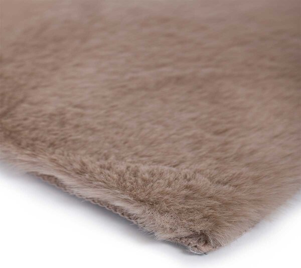 Χαλί Γούνινο (100x160) Βιοκαρπέτ Krolik R11 D.Beige