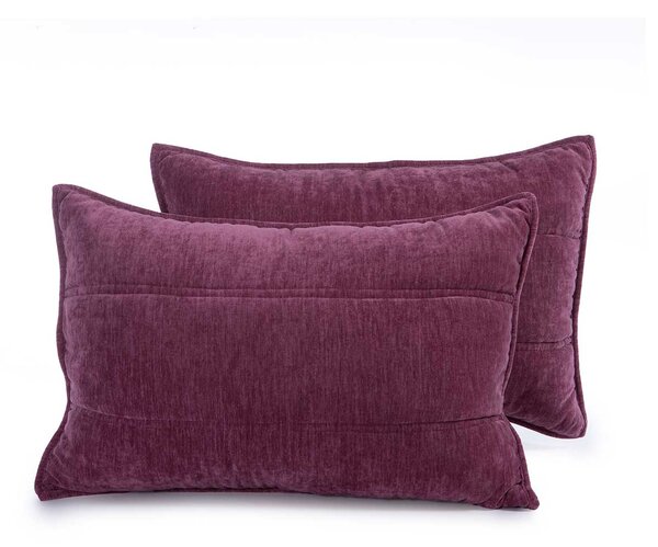 Ζεύγος Μαξιλαροθήκες Καπιτονέ (52x72) Nef-Nef Homeware Premium Paradise Rose