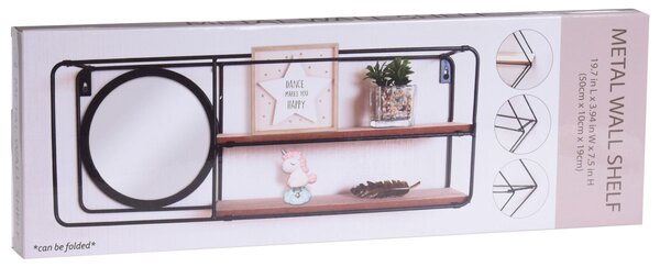 Ραφιέρα Τοίχου Με Καθρέφτη (50x10x19) K-M DD1400060